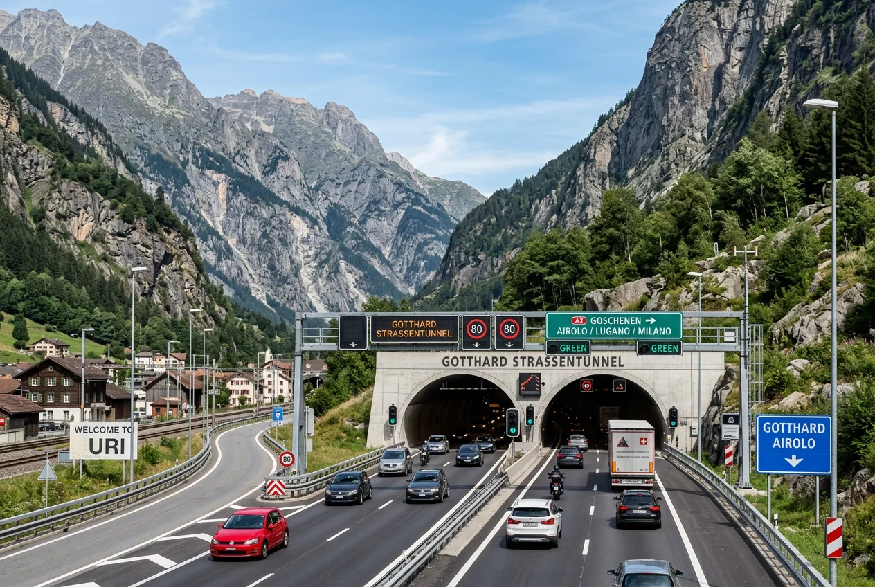 Transit-Berechtigung für den Gotthard-Straßentunnel