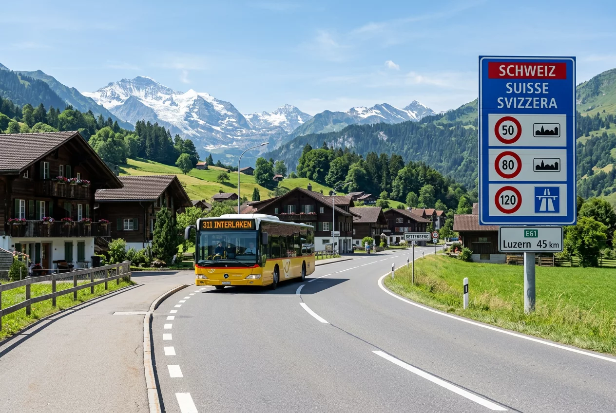 Verhaltensregeln im Schweizer Straßenverkehr für Touristen
